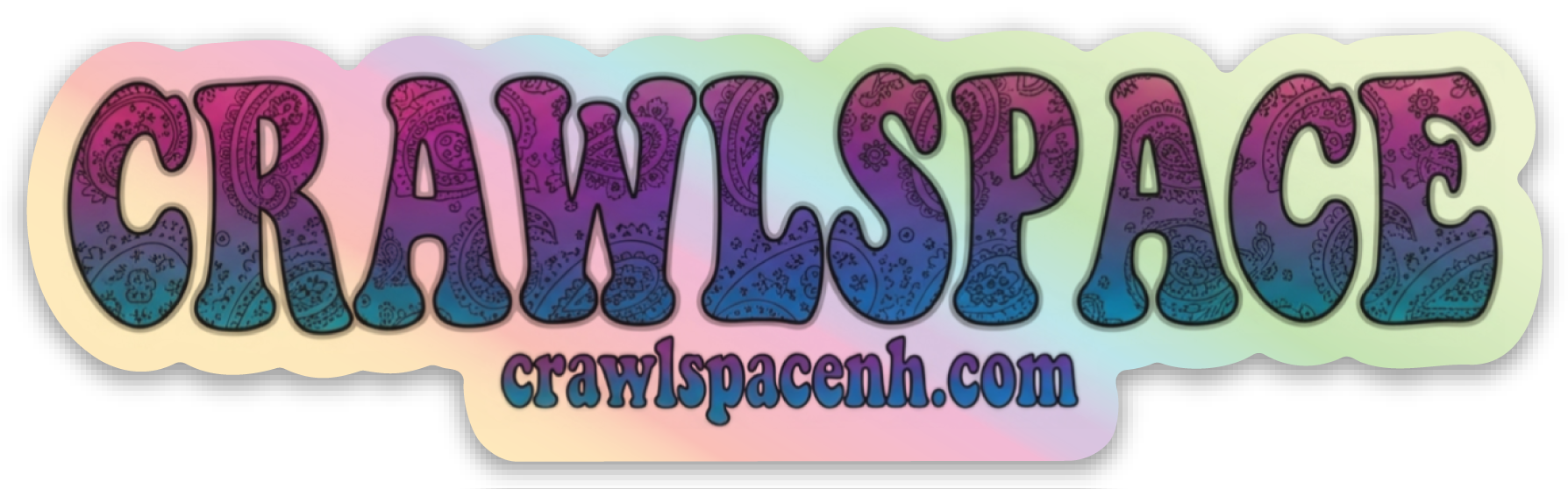 Crawlspace Foil Logo Sticker